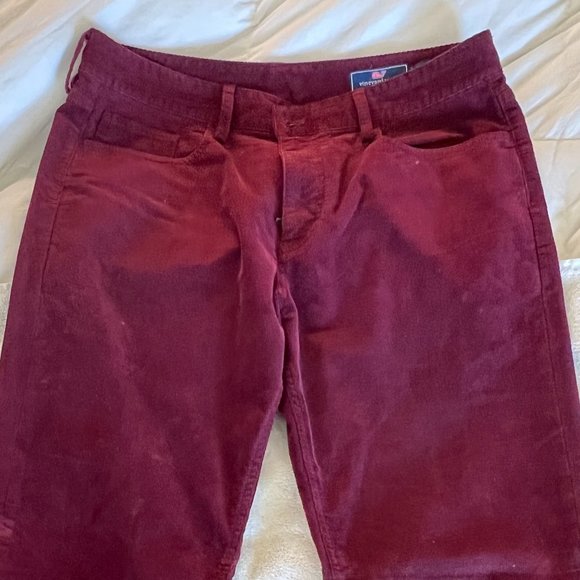 Vineyard Vines Red Corduroy Size 33 Length 32 - Picture 4 of 5